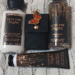 Into the night/purse holder w/ butterfly